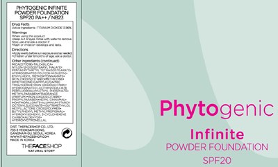 Image Of Carton (Phytogenic Infinite Powder Foundation Carton)